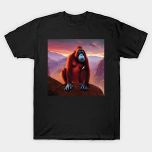 Orangutan on a mountain side T-Shirt